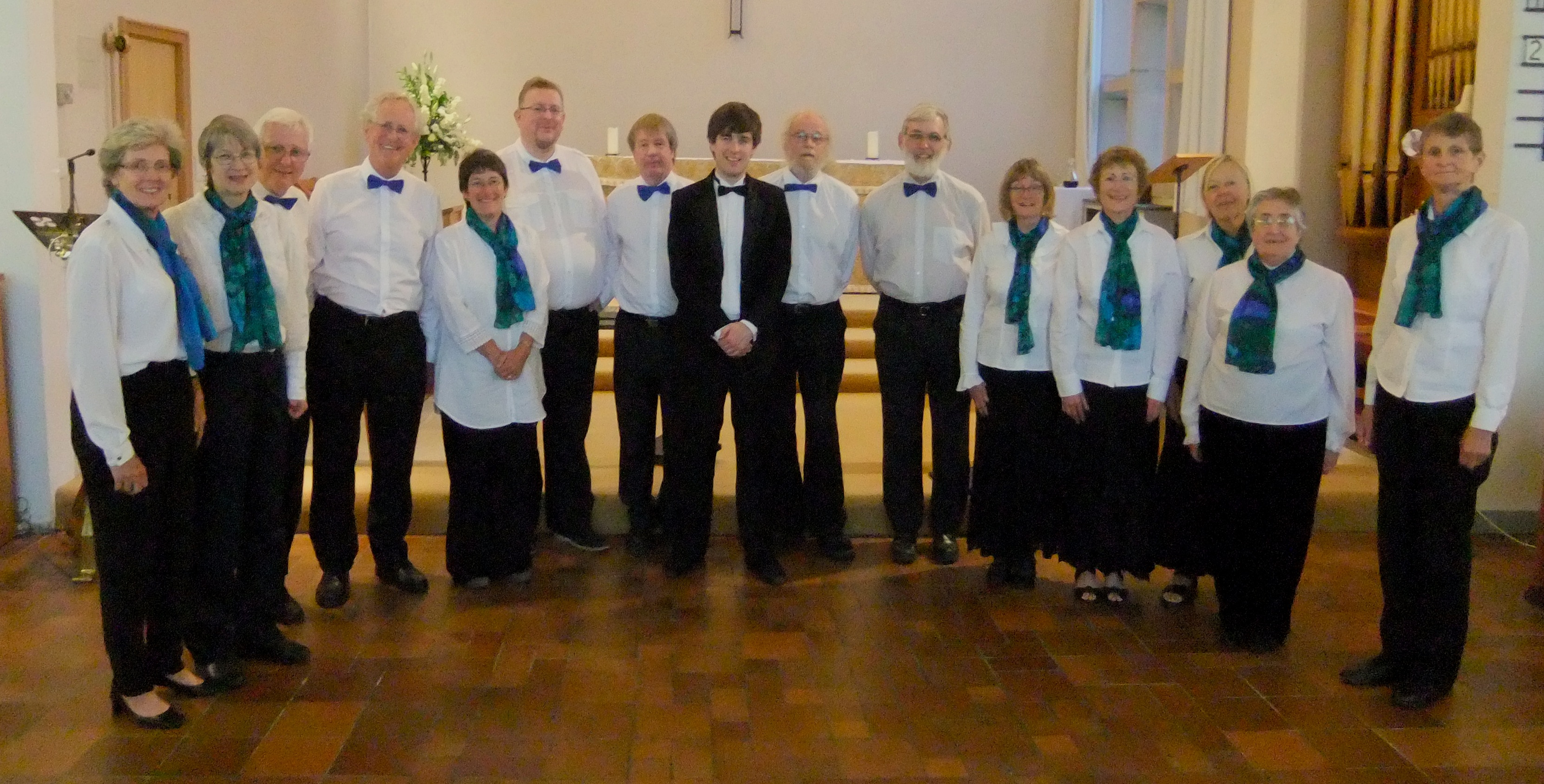 The Crown Singers with Paul Burke after their June 2014 concert.
