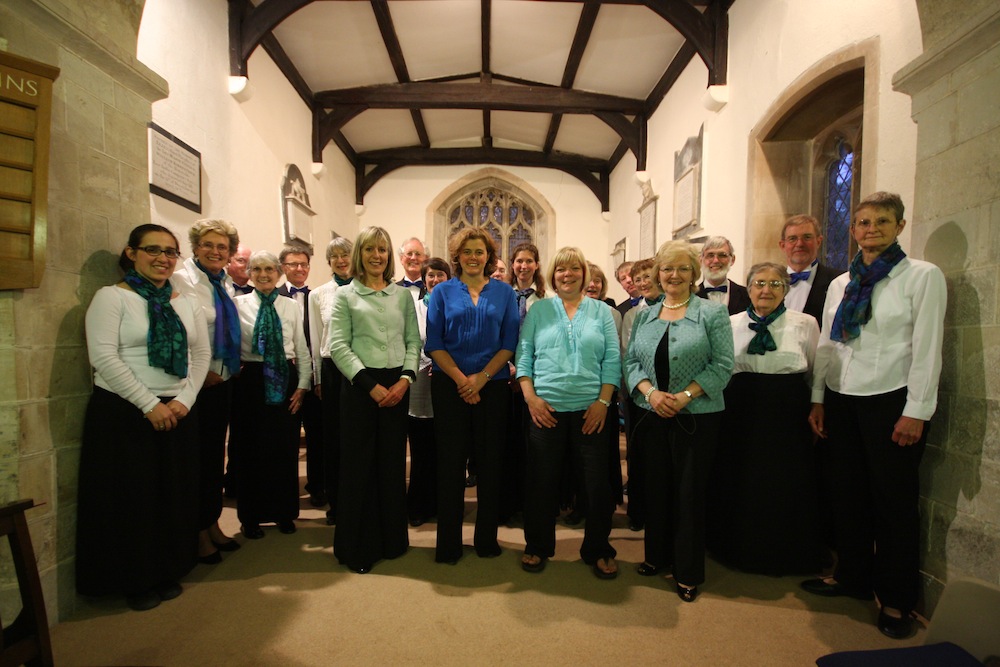 The Crown Singers and ColQuattro at their joint concert in Baydon, June 2013