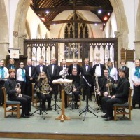 The Crown Singers with The Wantage Brass Ensemble at their joint concert in Harwell on 25 April 2015