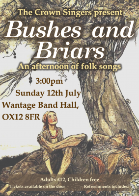 poster for Bushes & Briars concert